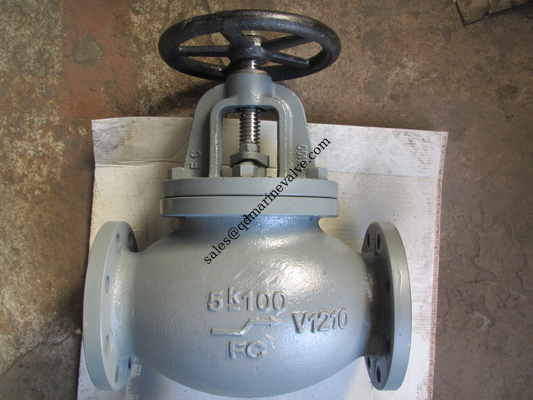 JIS F7305 Deniz Atık demir küre valfi 5K50-5k350 Tedarikçi