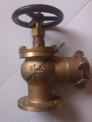 JIS deniz bronz açılı yangın valfi/hidrant valfi JIS F7334B Tedarikçi