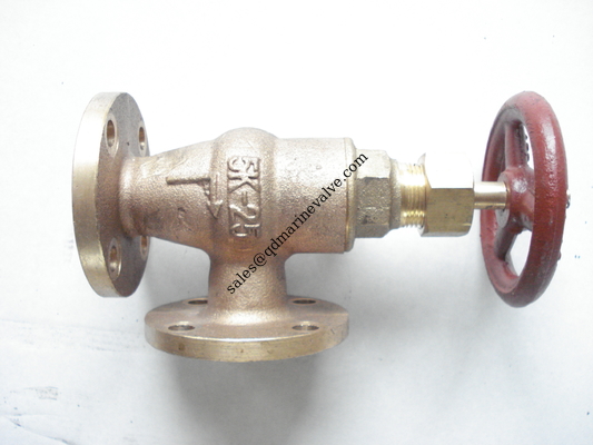 JIS deniz bronz hurda aşağı kontrol açısı valfi JIS F7352,F7410 Tedarikçi